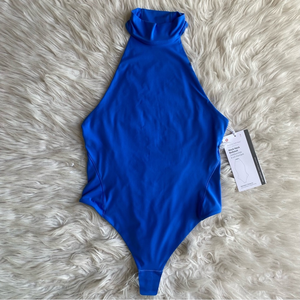 Lululemon Wundermost Ultra Soft Nulu Mock Neck Sleeveless Bodysuit Size Small